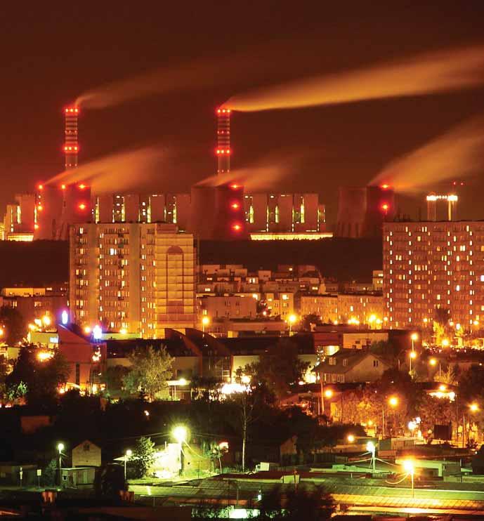 Bełchatów to największa na świecie elektrownia wytwarzająca energię elektryczną z węgla brunatnego.