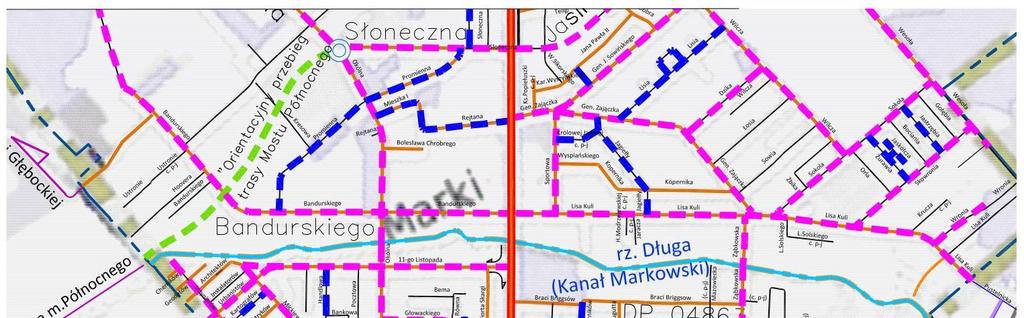 STAN PROJEKTOWANY PRZEBUDOWA/BUDOWA układ uzupełniający liczba / długość gminne - 50 /