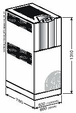 690 kg 1164 kg/m 2 750 kg 42 Ah (6 x 7 Ah) 100 min. 810 kg 1367 kg/m 2 870 kg 14 Ah (2 x 7 Ah) 10 min. Baterie umieszczone w szafie UPS-a (patrz tabela WAGA) 21 Ah (3 x 7 Ah) 20 min.