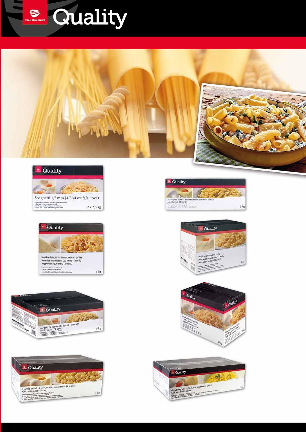 MAKARON SPAGHETTI 4-JAJECZNY 5 KG 51582294 MAKARON PENNE KRÓTKI 4-JAJECZNY 5 KG 50772763 MAKARON WSTĄŻKI EXTRA SZEROKI 4-JAJECZNY 5 KG 51092989 MAKARON FALBANKA 5 KG 51662815