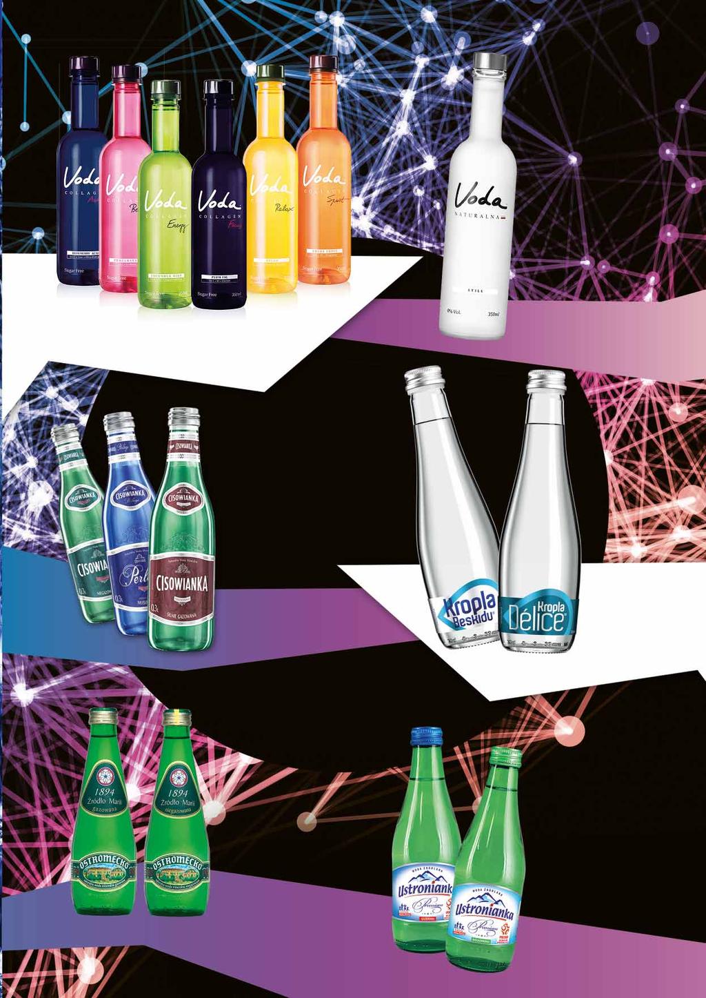VODA NATURALNA 350 ML gazowana, niegazowana w ofercie również Voda naturalna 750 ml oraz Voda naturalna 750 ml PET 39464755 VODA COLLAGEN 350 ML różne rodzaje 39843164 WODA CISOWIANKA PERLAGE 300 ML
