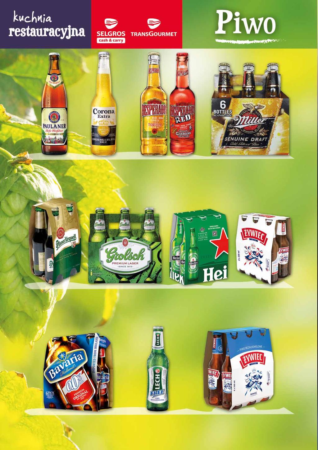 PIWO PAULANER NATURTRÜB 500 ML pakowane po 20 szt. 32467169 PIWO CORONA EXTRA 355 ML 52838968 PIWO DESPERADOS 400 ML original, red pakowane po 15 szt.
