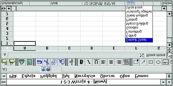 wiczenia podstawowe 17 WybÛr ikony narzídziowej wiczenie 8 Korzystajπc z przycisku Selektor ikon narzídziowych uruchomiê menu z ikonami, wybraê z zestawu ikon Default Sheet (Domyúlny zestaw ikon dla