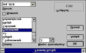wiczenia z oøone 63 Rys. 62. Formaty liczb Format Liczba miejsc po przecinku Liczba Wyúwietlono Sta y 3 2114.52 2114.520 Naukowy 1 2114.52 2.1E+03 Waluta 2 2114.52 z 2,114.52 Przecinek 0 2114.