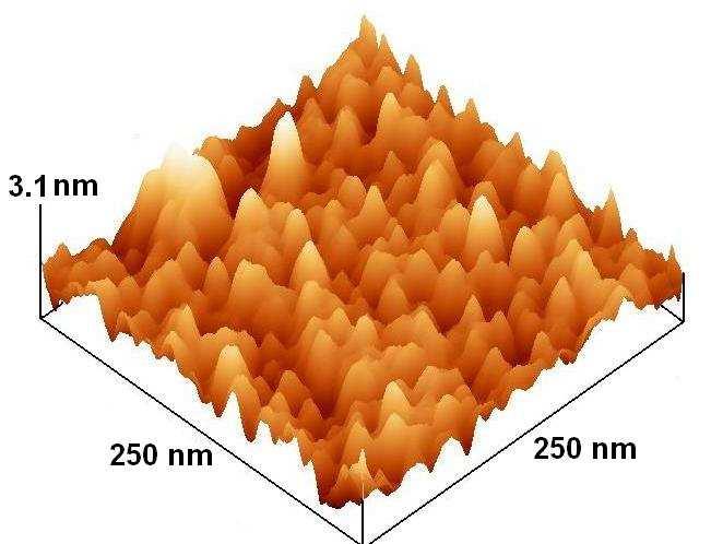 Z1.3 Charakteryzacja materiałów NajwaŜniejsze wyniki Wyniki: morfologia powierzchni nanowarstw L-CVD SnO 2 Kontrola AFM - przykładowe obrazy AFM - warstwa na a.c. podłoŝu Si otrzymanych metodą PH - warstwa na a.