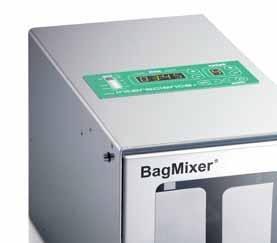 BagMixer Unikalna technologia od interscience Łatwa kontrola Szybkość homogenizacji Siła