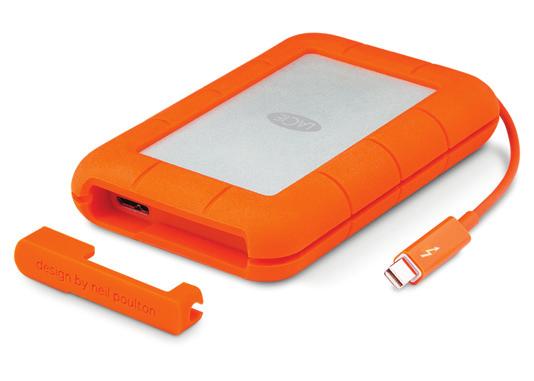 RUGGED LaCie Rugged Thunderbolt LaCie Rugged RAID Wyjątkowa prędkość transmisji danych nawet do 387 MB/s Złącze USB 3.