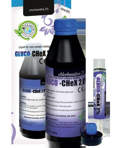Płyn do płukania kanałów korzeniowych GLUCO-CHEX 2% COMPLETE GLUCO-CHEX 2% GEL 5ml Żel do opracowywania kanałów korzeniowych