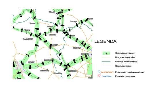 Tabela 30 Generalny Pomiar Ruchu w 2010 roku - wyniki Nr punktu pomiar Nr drogi, lokalizacja Pojazdy silnikowe ogółem Motocykle Sam. osobowe mikrobusy Lekkie sam.
