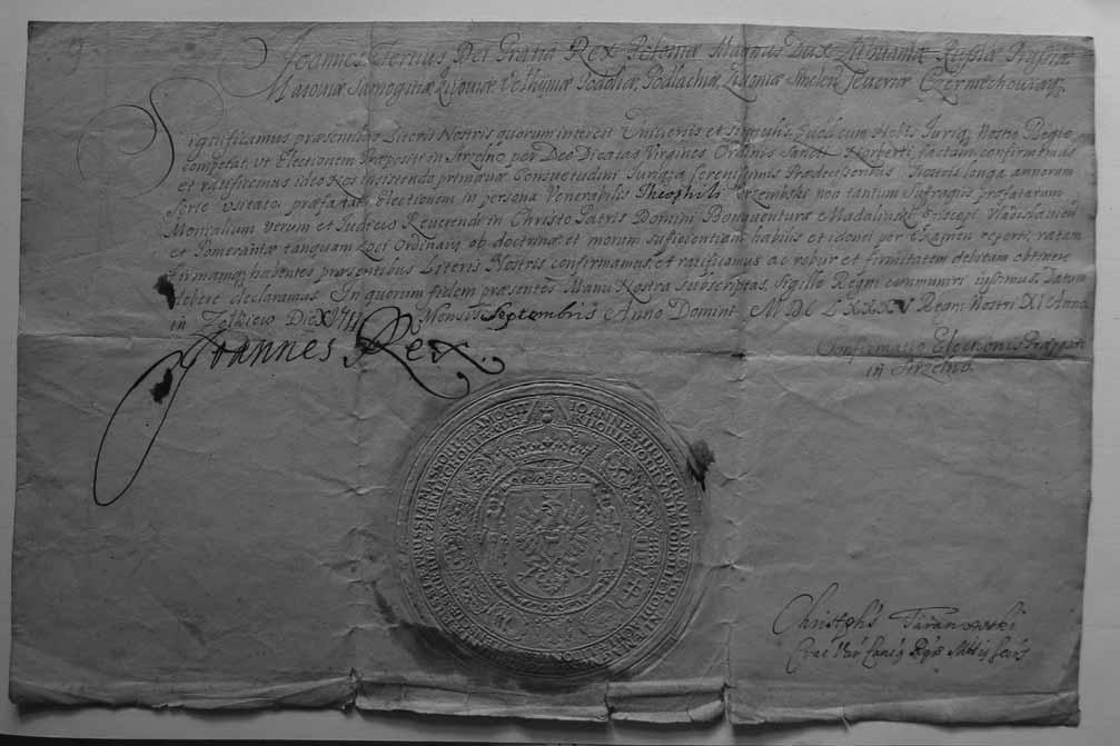 Archiwalia poklasztorne, urzędowe, kasacyjne i pokasacyjne w AA Gniezno 165 Ryc. 1. AA Gniezno, ZNS, sygn.