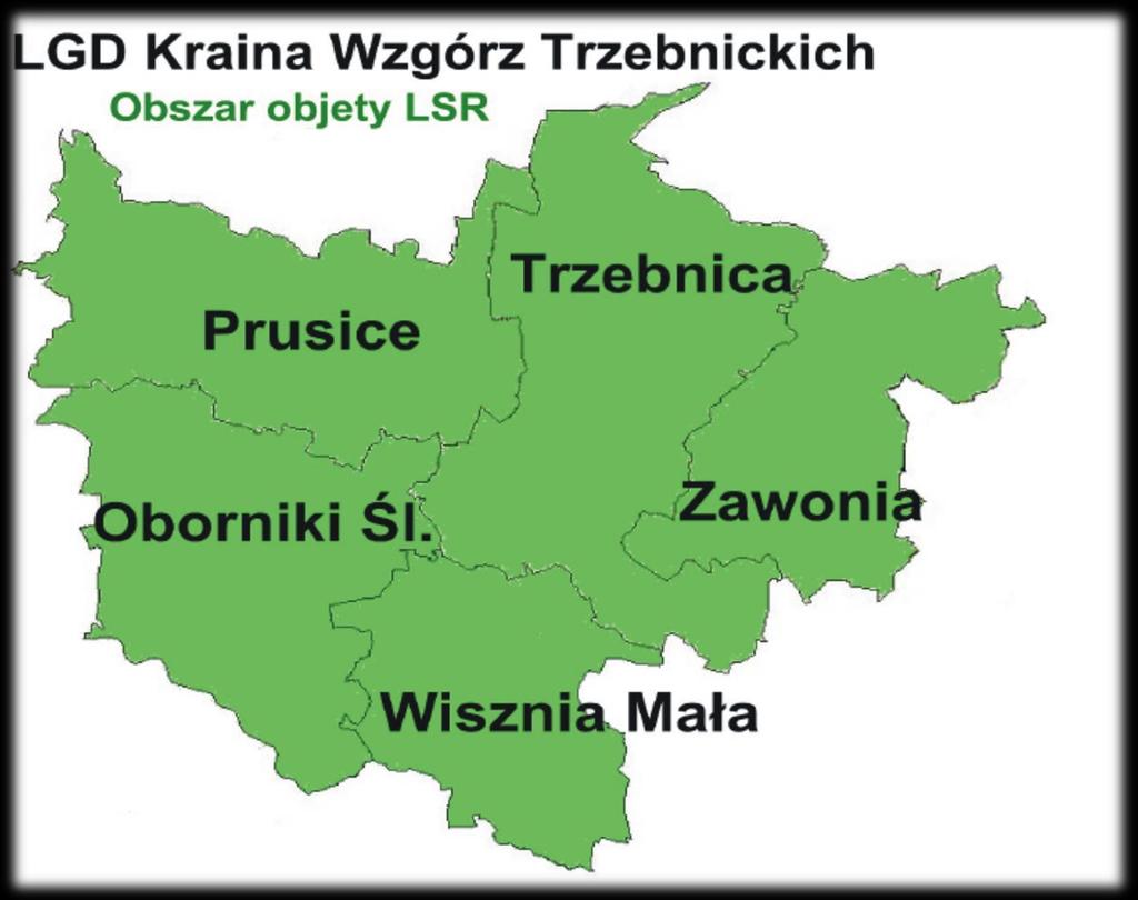 WIOSKI TEMATYCZNE - LOKALIZACJA 1. BORÓWEK 2. STRUPINA 3. MORZĘCIN MAŁY 4. KURASZKÓW 5. KUŹNICZYSKO 6.