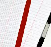 każdej przekładce plastikowa etykieta umożliwiająca oznaczenie wybranej części notatnika Indeks