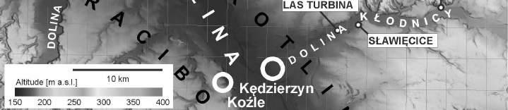 Location of the Żywocice site (1A), Las Turbina site (1B) and Ruda Kozielska site (1C) as well as the Łany Małe and Sławięcice sites discussed in the text Stanowisko Las Turbina (50 22 16 N,
