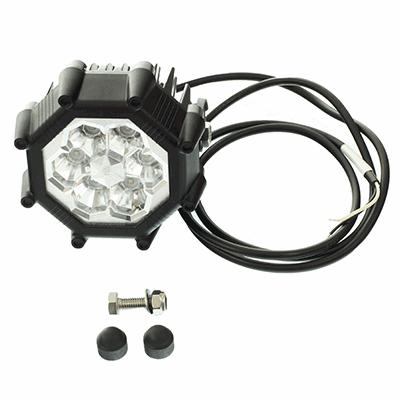 14 LAMPA ROBOCZA LEDOWA SZEŚCIOKĄTNA, 6 LED 12-24V, 20W, 107x113mm, OBUDOWA ALUM. LRD977, LRD-977, LRD977.