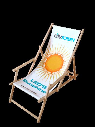 ADVERTISEMENT / WERBUNG / REKLAMA - Deck chair with armrests and
