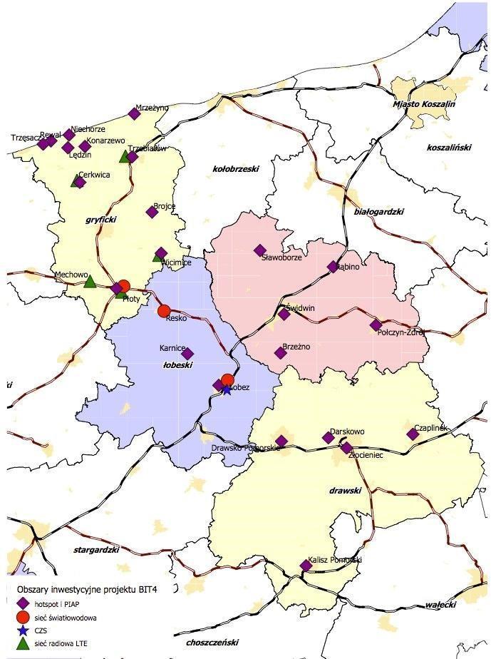 1.1.2 Lokalizacja i zasięg projektu Rysunek 1.