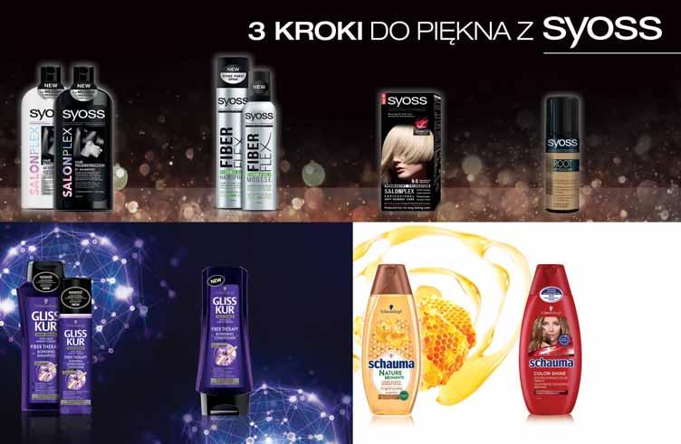 Szampon, odżywka do włosów 500 ml 19,98/l Lakier, pianka do włosów 250-300 ml 43,30-51,96/l Krem koloryzujący do włosów różne odcienie Spray maskujący odrosty różne odcienie i rodzaje