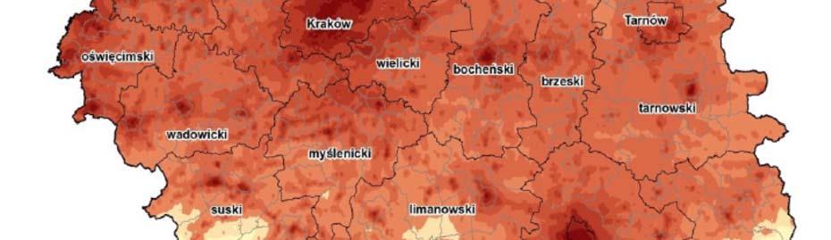 Podchybie brak stacji pomiarowych w tych podobszarach