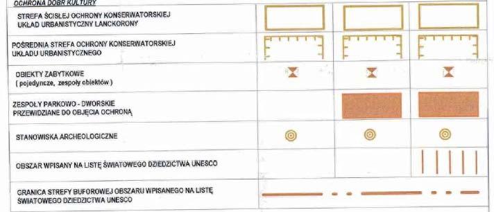 [ π ] > Obszary preferowane dla lokalizacji obiektów usługowych Tereny w Lanckoronie szczególnie predysponowane dla usług związanych z obsługą ruchu turystycznego, ze względu na położenie w strefie