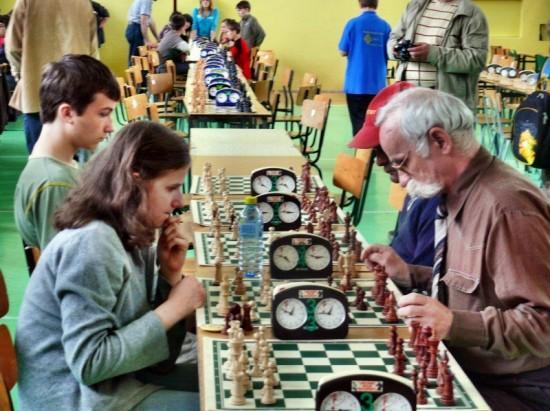 W grupie chłopców: Adrian Krawiec (4 pkt. z 9) i Paweł Midura (2,5 pkt.