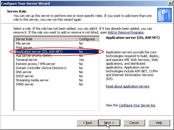 Dodatkowo na Windows Server 2003 należy dokonać dodatkowej konfiguracji internetowych usług informacyjnych.