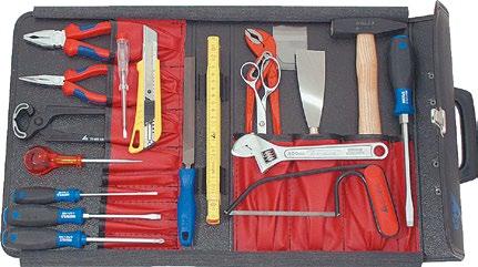Zestawy narzędziowe Dostawa obejmuje komplet w torbie narzędziowej. 68 0200 Zestaw narzędzi standardowy, 18-elem.