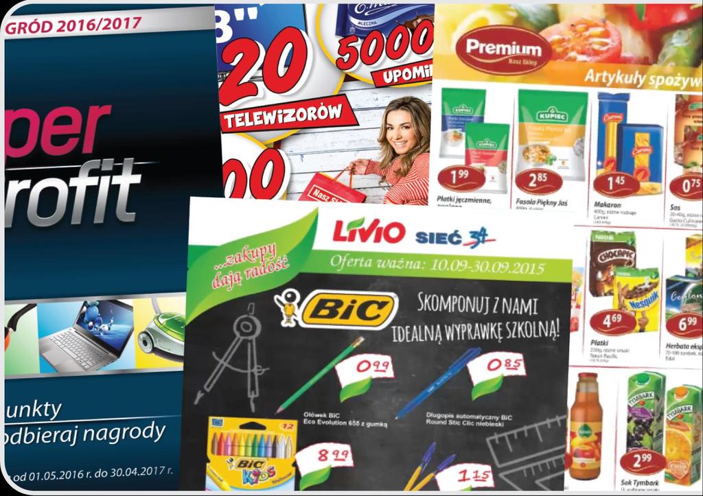 Wsparcie marketingowe Działania marketingowe obejmują: - gazetki sprzedażowe - programy lojalnościowe