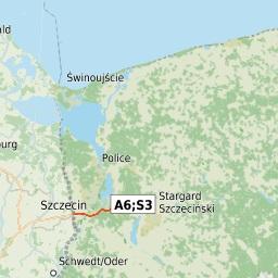 Wyspy Uznam i Wolin Lokalizacja + 20 km 20 mi Dane mapy OpenStreetMap CC BY-SA, WODGIK Szczecin