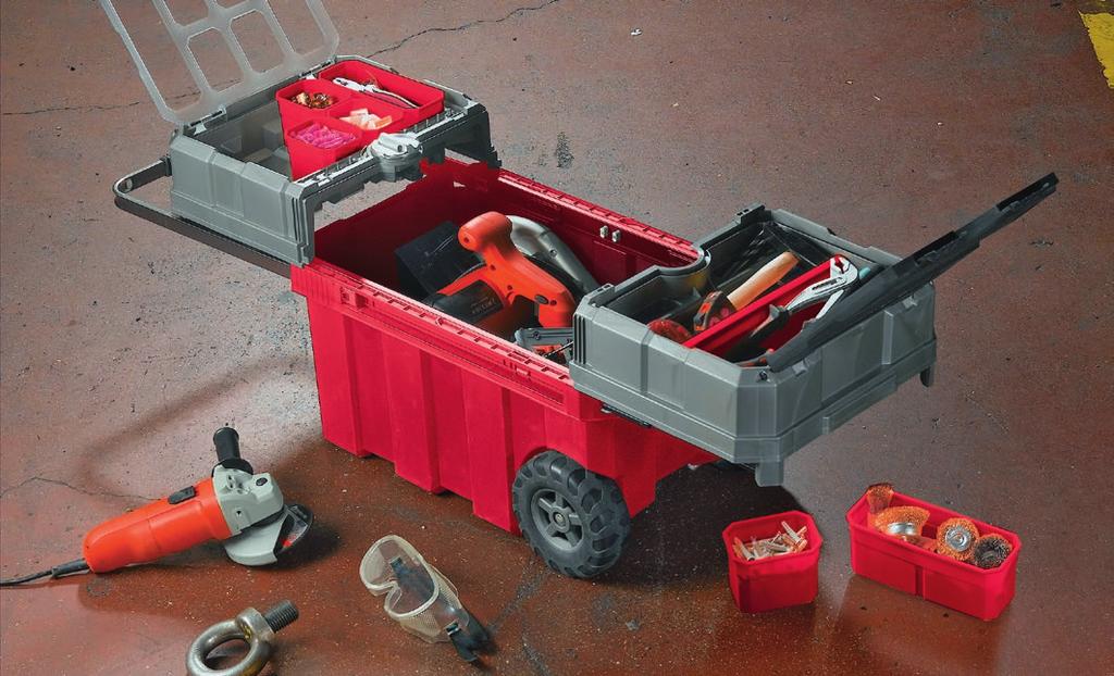 Large tools compartment with removable divider Duża komora na narzędzia z wyjmowanym