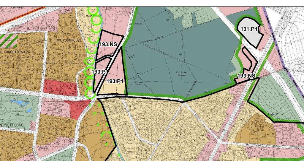 Targówek zał. nr X/1 1. Rejon Bramy Białostockiej (c,d) oraz ul.malborskiej (a,b) 1.a Tereny w rejonie CH Targówek i ul.malborskiej przeznaczyć pod budownictwo mieszkaniowe wielorodzinne, 1.