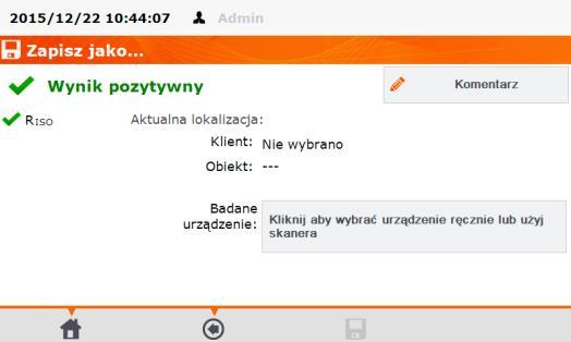 5 Pamięć wyników pomiarów Pamięć wyników pomiarów ma strukturę drzewiastą. Użytkownik ma możliwość zapisu danych dla dowolnej ilości klientów.