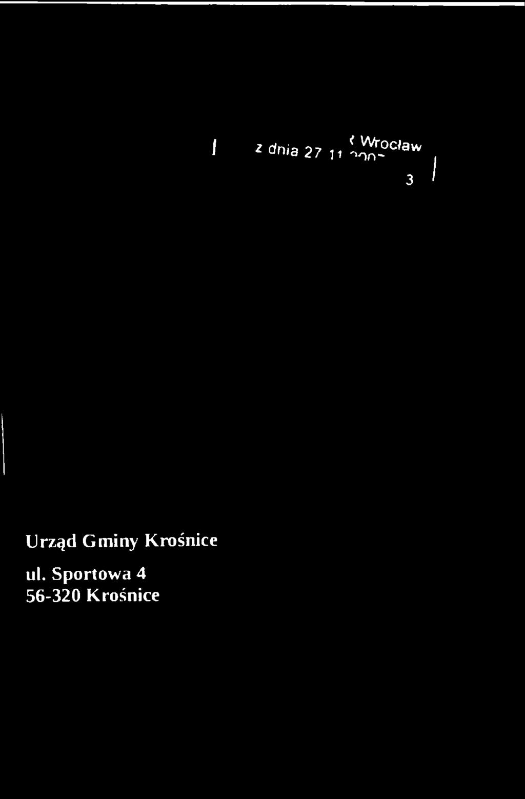 Gminy Krośnice ul.