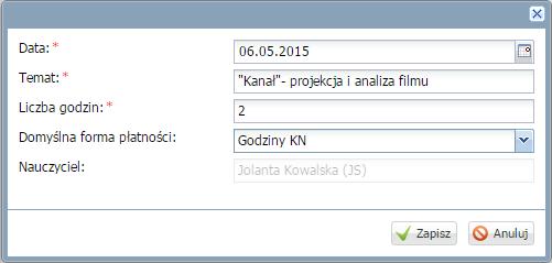 Przejdź na zakładkę Dodatkowe informacje i kliknij przycisk Dodaj. 2.