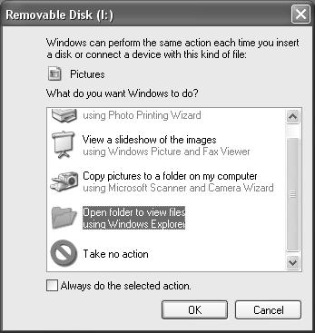 Przeglądanie zawartości karty pamięci (Windows ) 1 Zainstaluj sterownik [USB Mass Storage Class driver]. (tylko system Windows 98SE) ( str. 5) 2 Upewnij się, czy w kamerze jest karta pamięci.