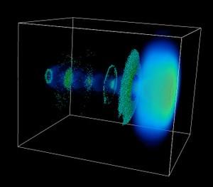 Nowe pomysły wakefield acceleration Idea: pole elektryczne impulsu laserowego wstrzelonego w