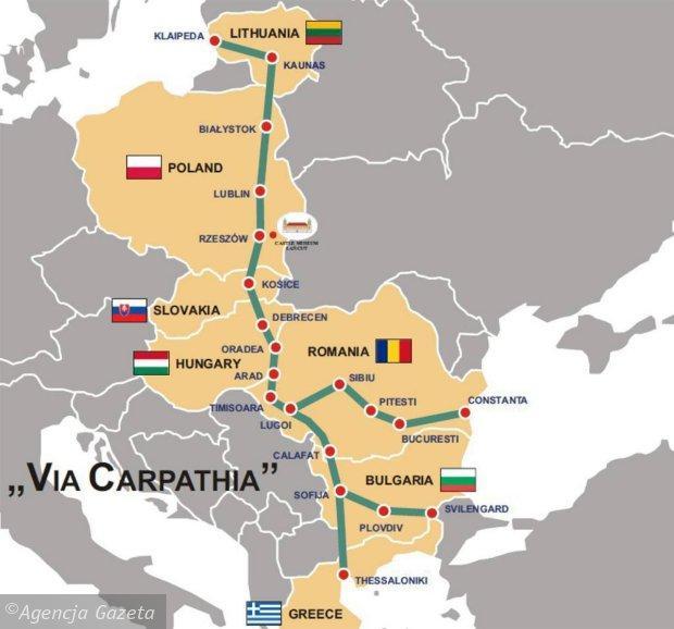 Trasa ekspresowa Miała być częścią drogi Via Carpatia łączącej południe Europy (Thesaloniki) z krajami