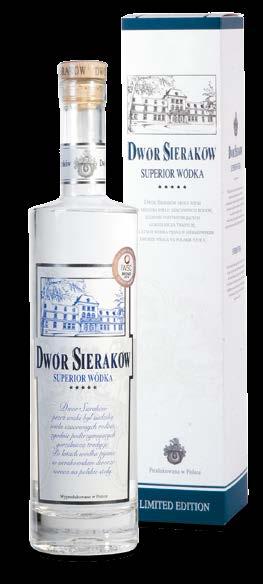 znane i lubiane Wódka Dwór Sieraków Superior 0,5l kod VSI02_PUD cena 69,00 zł Wódka Dwór Sieraków