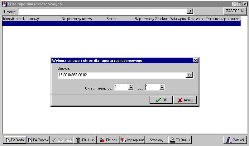SWD - XML raport rozliczeniowy (2/12) Utworzenie