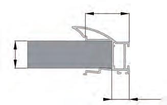 Podcięcia kątowników A 13 1 Długość podcięcia A: - dla prowadnika górnego 18 mm (A-PG-18) wymiar A=50 mm - dla wózka dolnego (PRO A-WD-PRO) wymiar A= 65 mm - dla prowadnika górnego 18 mm rama