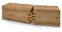 łączenia na długość drewna litego.
