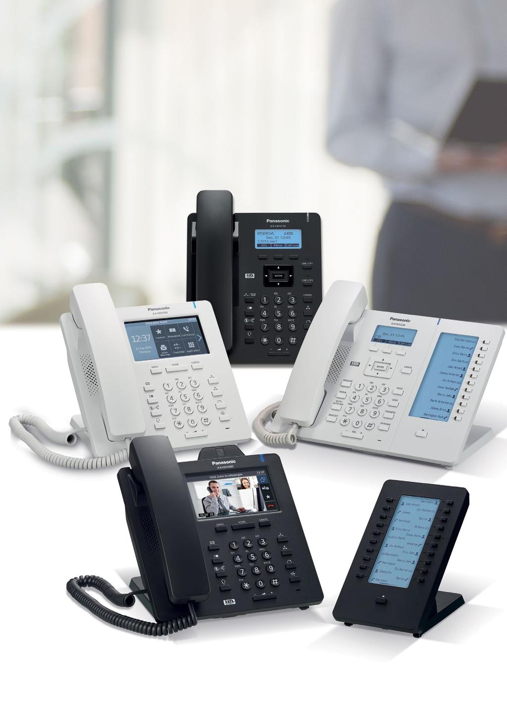 Telefony biurkowe z serii KX-HDV SIP