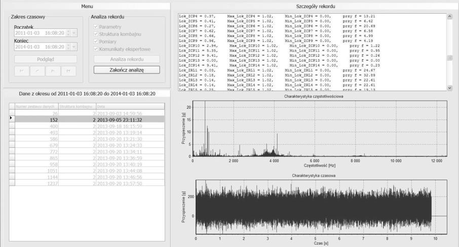 52 D. Jasiulek, J. Rogala-Rojek Fig. 7. Window of detailed data of the vibrodiagnostics in InergDiag software Rys. 7. Okno danych wibrodiagnostyki w oprogramowaniu InergDiag 4.