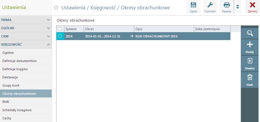 Zadaniem użytkownika jest dbałość o spełnienie w takim przypadku wymogów wynikających z Ustawy o rachunkowości (sprawozdania finansowe firmy powinny być porównywalne).