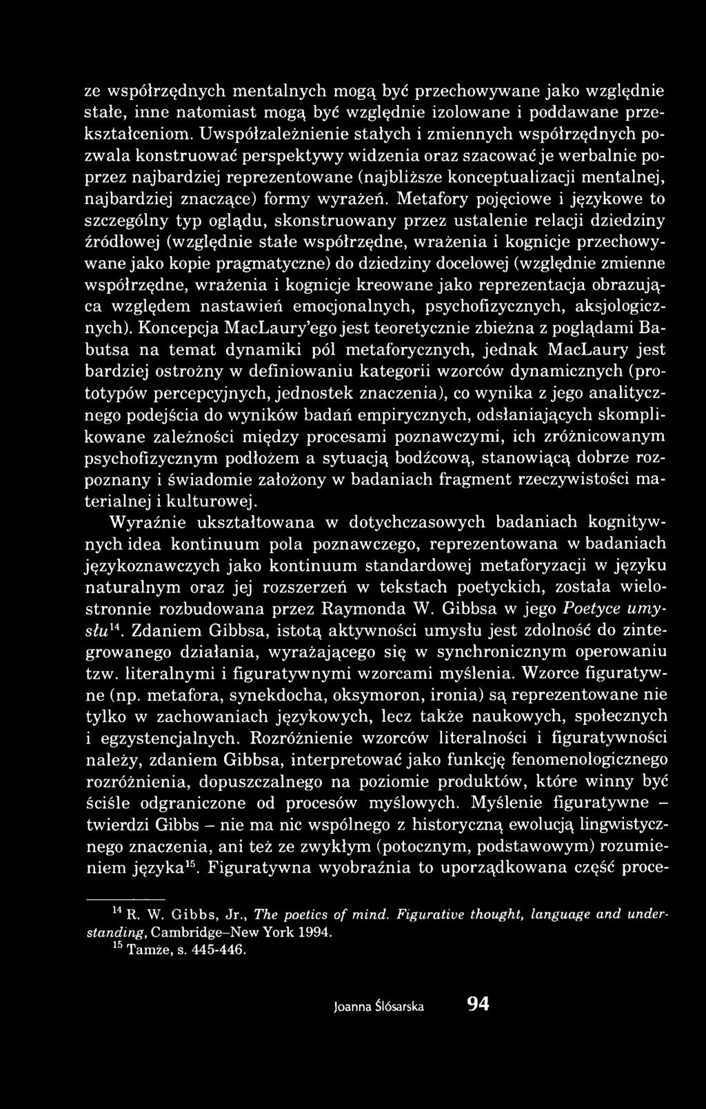 najbardziej znaczące) formy wyrażeń.