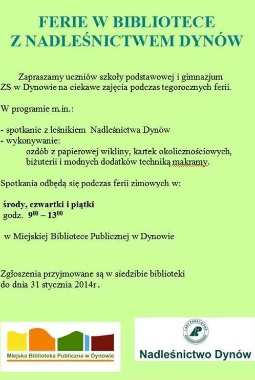 Współpraca z Nadleśnictwem Dynów przy