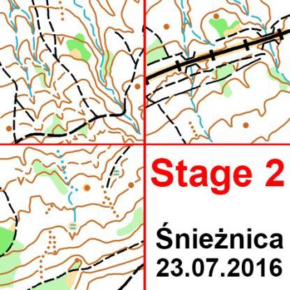 BIEG ŚREDNIODYSTANSOWY Rabka-Zdrój skala mapy 1:7 500, e = 5 m, autor : Jacek Kozłowski Aktualizacja map wiosna 2016 r.