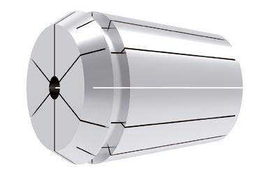 8 Tuleja zaciskowa ER DIN ISO 15488-B (stary DIN 6499-B) Z 12-krotnymi szczelinami Tuleje zaciskowe z podwójnym kątem Tuleje zaciskowe dostarczane są w drewnianej skrzynce Części zamienne i