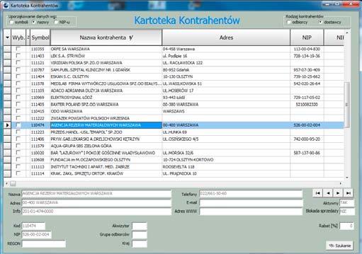 obsługa sprzedaży ratalnej, możliwość wysyłania faktur pocztą elektroniczną, eksport faktury do pliku XML (standard EDI), rejestry ewidencji VAT. 6.3.
