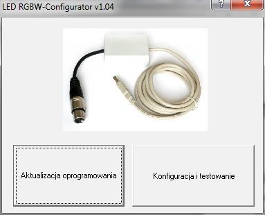 . Aplikacja LED RGBW Configurator Dla sterownika DDL- dostępna jest aplikacja LED RGBW Configurator, za pomocą której można wykonać aktualizację sterownika, zmienić jego konfigurację lub