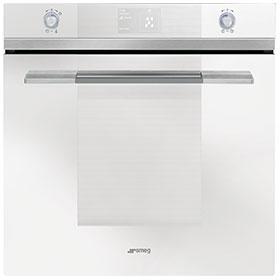 SF130B linea Piekarnik elektryczny, wysokość 60 cm Wyświetlacz: TFT System Inteligentnego Pieczenia (Smart Cooking System) EAN13: 8017709179717 ESTETYKA / STEROWANIE Białe szkło Wyświetlacz: TFT